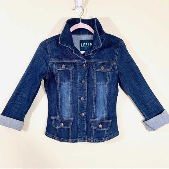 Bitten by Sarah Jessica Parker Jackets & Blazers - Bitten Jessica Parker Jean Button Down Jacket